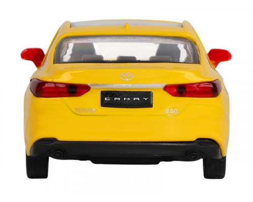 Машина АВТОПАНОРАМА Яндекс GO Toyota Camry, 1/43, желтый, инерция, откр. двери, 17,5*12,5*6,5 см