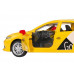 Машина АВТОПАНОРАМА Яндекс GO Toyota Camry, 1/43, желтый, инерция, откр. двери, 17,5*12,5*6,5 см