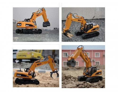Радиоуправляемый экскаватор c погрузчиком бревен HUI NA TOYS 2.4G 16CH 1/14 RTR