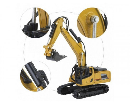 Металлический экскаватор HUI NA TOYS 1/60