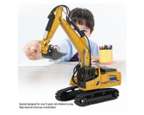 Металлический экскаватор HUI NA TOYS 1/60