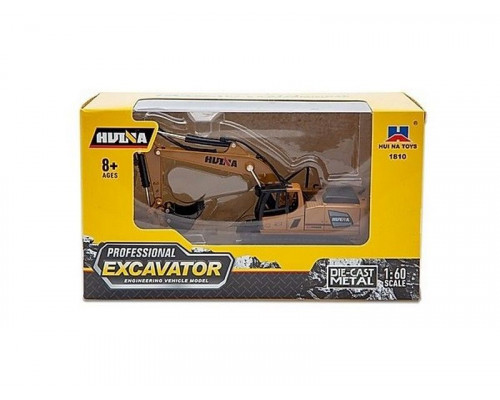 Металлический экскаватор HUI NA TOYS 1/60