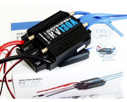 Бесколлекторный регулятор Hobbywing Seaking-130A-HV-V3 (130A-720A, Boat) влагозащищённый