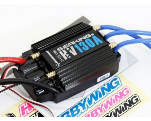 Бесколлекторный регулятор Hobbywing Seaking-130A-HV-V3 (130A-720A, Boat) влагозащищённый
