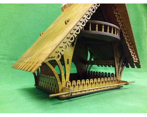 Сборная деревянная модель СВМодель. Кормушка для птиц, 45 деталей