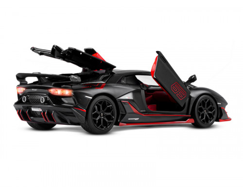 Машина АВТОПАНОРАМА Lamborghini SVJ, 1/24, черный, свет, звук, в/к 24,5х12,5х10,5 см