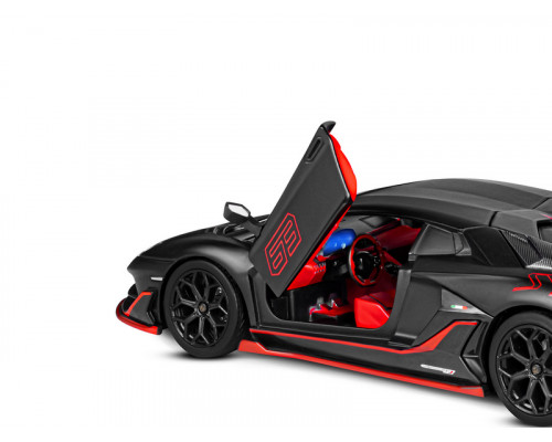 Машина АВТОПАНОРАМА Lamborghini SVJ, 1/24, черный, свет, звук, в/к 24,5х12,5х10,5 см