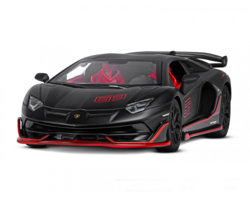 Машина АВТОПАНОРАМА Lamborghini SVJ, 1/24, черный, свет, звук, в/к 24,5х12,5х10,5 см