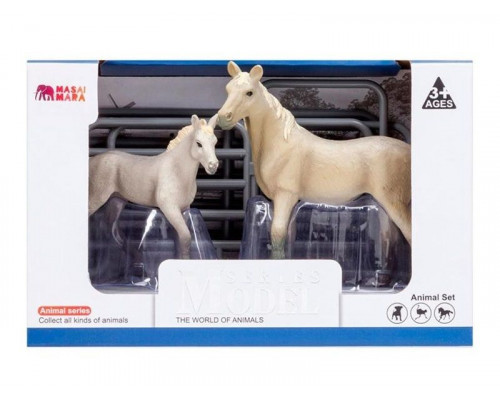 Фигурки животных MASAI MARA MM204-001 серии Мир лошадей: Арабская лошадь и жеребенок 3 пр.
