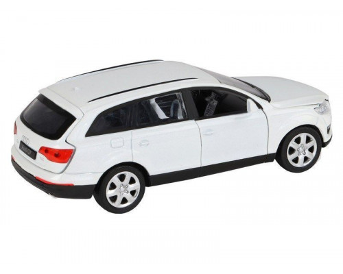 Машина АВТОПАНОРАМА Audi Q7, белый, 1/32, свет, звук, инерция, в/к 17,5*13,5*9 см