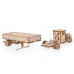 Деревянный конструктор Lemmo Грузовичок ЛТ с прицепом, 58 деталей