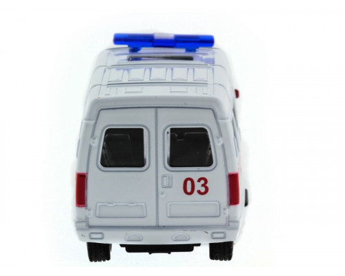 Машина АВТОПАНОРАМА инерц. ГАЗель (скорая) 1/50, в/к 14,5*8*5,5 см