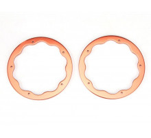 Защитные накладки на диски колеса для Монстра 1/8, 2шт, алюминий