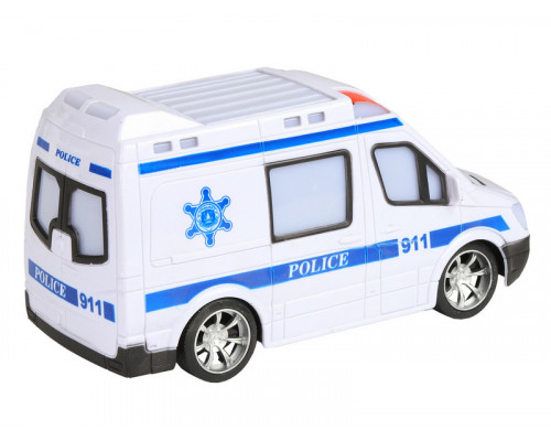 Радиоуправляемая машина AUTODRIVE Полиция, 1/18, белый, 27MHz, свет, в/к, 28*11*19,2см