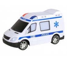Радиоуправляемая машина AUTODRIVE "Полиция", 1/18, белый, 27MHz, свет, в/к, 28*11*19,2см