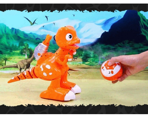 Р/У динозавр  Feilun, звук, свет, вода, сенсор, стрельба, пение, танцы, автосон