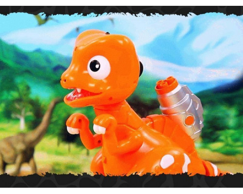 Р/У динозавр  Feilun, звук, свет, вода, сенсор, стрельба, пение, танцы, автосон