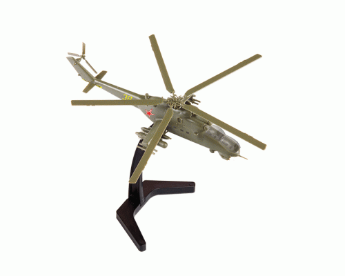 Сборная модель ZVEZDA Советский ударный вертолёт Ми-24В, 1/144