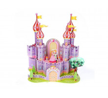 3D пазл из пенокартона ФИОЛЕТОВЫЙ ЗАМОК (35 деталей)