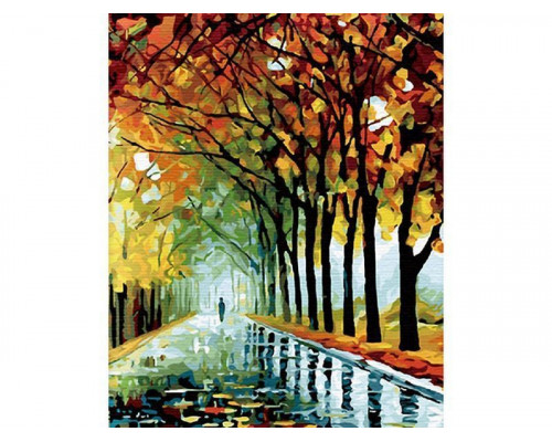 Картина по номерам 40х50 Осень в парке (30 цветов)