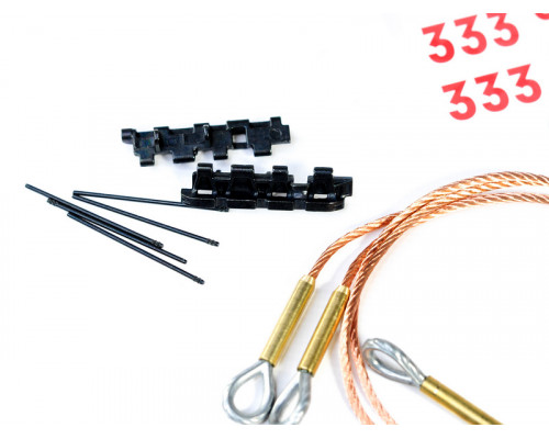 Набор наклеек и аксессуаров для танка Tiger 1 (поздняя версия, пластиковое шасси), неокрашен