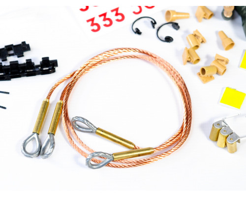 Набор наклеек и аксессуаров для танка Tiger 1 (поздняя версия, пластиковое шасси), неокрашен