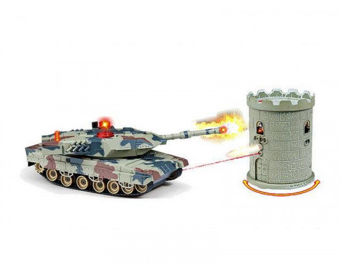 Р/У танковый бой 2 в 1, 40МГц (танк,башня мишень, з/у, акк)
