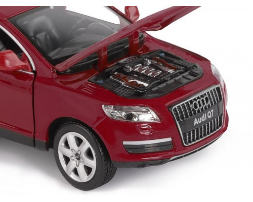 Машина АВТОПАНОРАМА Audi Q7, бордовый, 1/24, в/к 24,5*12,5*10,5 см