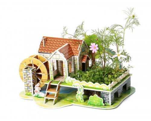 3D пазл из пенокартона РАДУЖНЫЙ ДОМ (29 деталей)