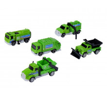 Набор металлических машинок AUTODRIVE Уборочная техника 5шт. в/к 29*9,5*4см.