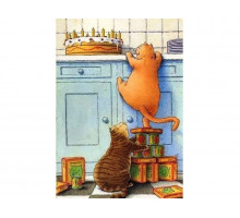 Картина по номерам с цветной схемой на холсте 30х40 Сладкоежки (18 цветов)