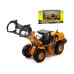 Металлический фронтальный погрузчик бревен HUI NA TOYS 1/50