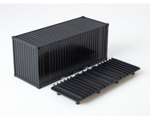 Сборная модель AVD КАМАЗ-53212 контейнеровоз с прицепом ГКБ-8350, 1/43