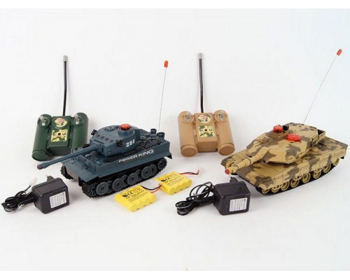 Р/У танковый бой Huan Qi 1:32 IV Tiger vs Leopard 2A5, 2.4G