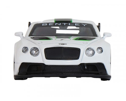 Машина АВТОПАНОРАМА Bentley Continental GT3, белый, 1/43, инерция, в/к 17,5*12,5*6,5 см