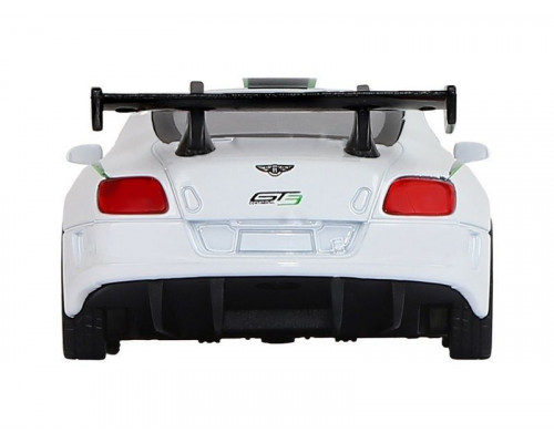Машина АВТОПАНОРАМА Bentley Continental GT3, белый, 1/43, инерция, в/к 17,5*12,5*6,5 см