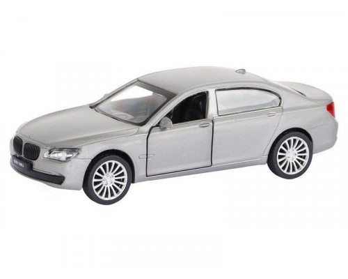 Машина АВТОПАНОРАМА BMW 760 LI, серебряный, 1/46, инерция, в/к 17,5*12,5*6,5 см