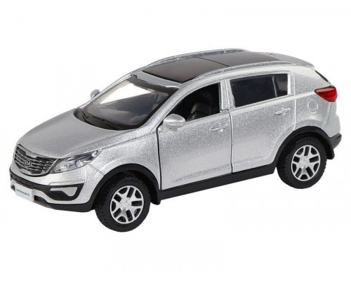 Машина АВТОПАНОРАМА KIA SPORTAGE R, серебряный, 1/39, инерция, в/к 17,5*12,5*6,5 см