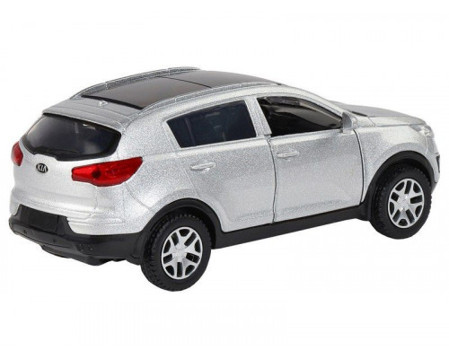 Машина АВТОПАНОРАМА KIA SPORTAGE R, серебряный, 1/39, инерция, в/к 17,5*12,5*6,5 см