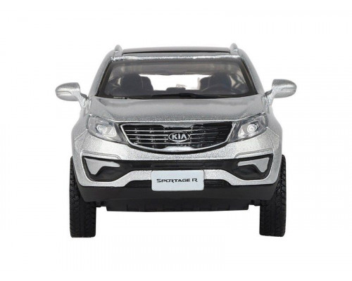 Машина АВТОПАНОРАМА KIA SPORTAGE R, серебряный, 1/39, инерция, в/к 17,5*12,5*6,5 см
