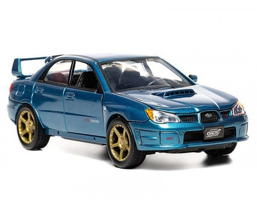 Машина Autotime SUBARU IMPREZA WRX STI тюнинг гараж 1:24 инерционная