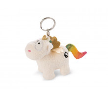 Мягкая игрушка NICI Единорог Радуга Ян, брелок 10 см