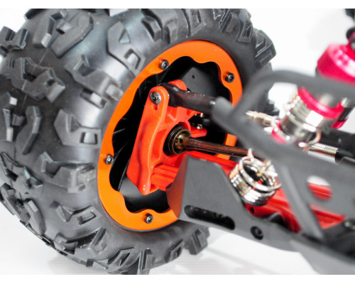 Радиоуправляемый монстр Remo Hobby Dinosaurs Master Brushless UPGRADE (красный) 4WD 2.4G 1/8 RTR