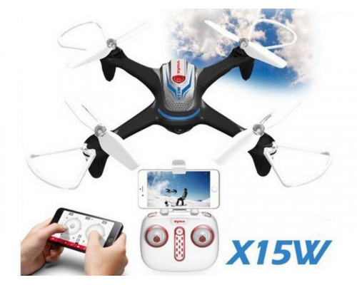 Р/У квадрокоптер Syma X15WPRO с FPV трансляцией Wi-Fi, камера 1Мп (HD), 2.4G RTF