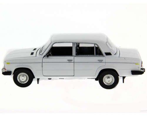 Машина АВТОПАНОРАМА ВАЗ 2106 белая,1/22, инерция, Pull Bаck механизм,  в/к 10*12*22 cм