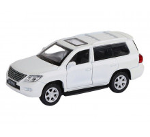 Машина "АВТОПАНОРАМА" Lexus LX570, белый, 1/43, инерция, в/к 17,5*12,5*6,5 см