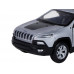 Машина АВТОПАНОРАМА Jeep  Cherokee, 1/32, серебряный, инерция, свет, звук, в/к 17,5*13,5*9 см