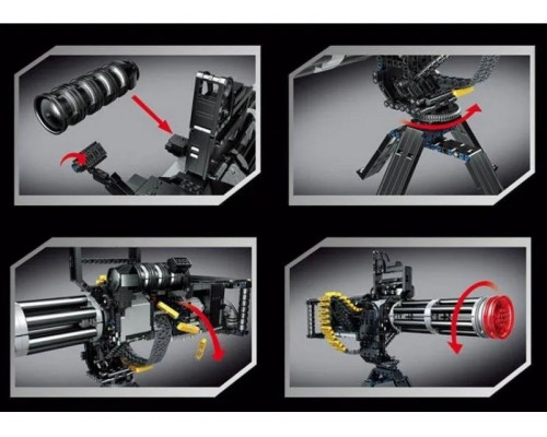 Конструктор RCM пулемет Гатлинга (1935 деталей)