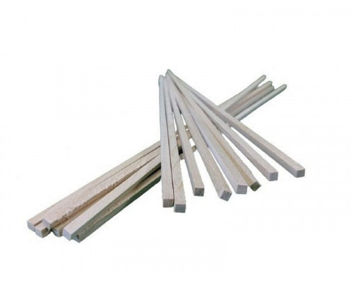 Деревянные рейки 4х4 мм, длина 300 мм, липа, 10 шт