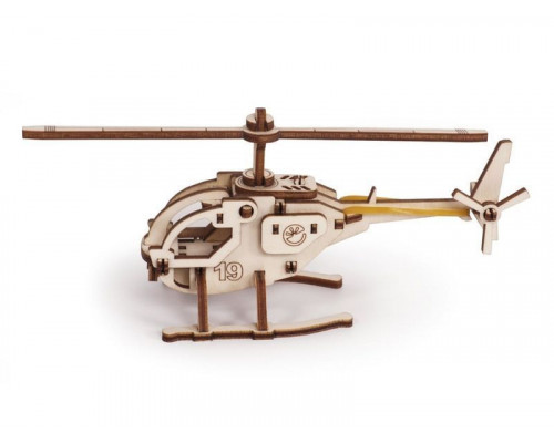 Деревянный конструктор Lemmo Вертолет Робинзон, 30 деталей